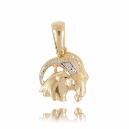 Złoty znak zodiaku Z1 KOZIOROŻEC
