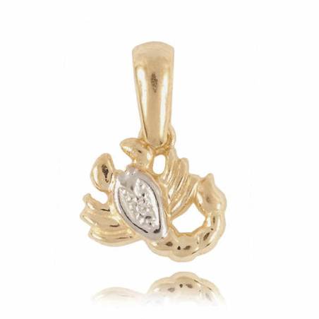 Złoty znak zodiaku Z1 SKORPION