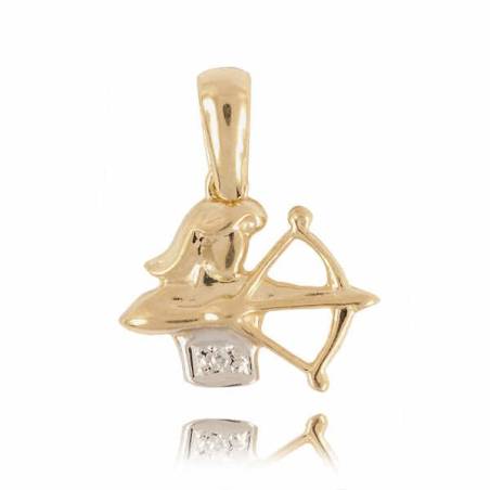 Złoty znak zodiaku Z1 STRZELEC
