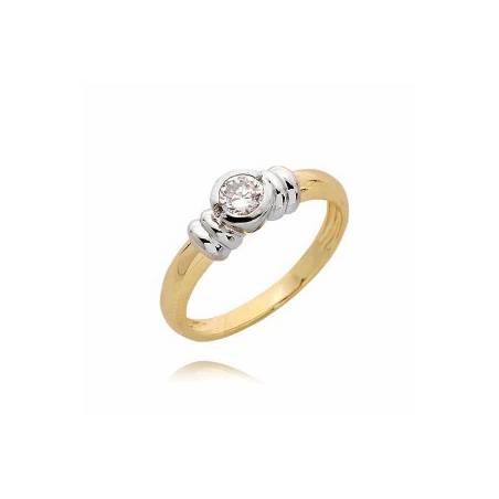 Pierścionek z brylantem 0,26ct