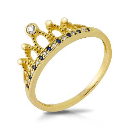 Ozdobny pierscionek zloty P1949