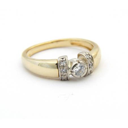 Pierścionek z brylantami ,0,21ct