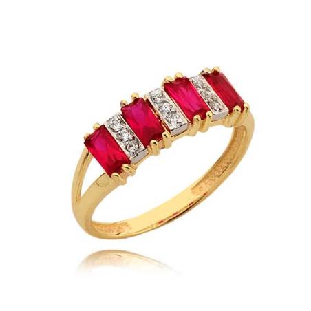 Piękny złoty pierścionek N317